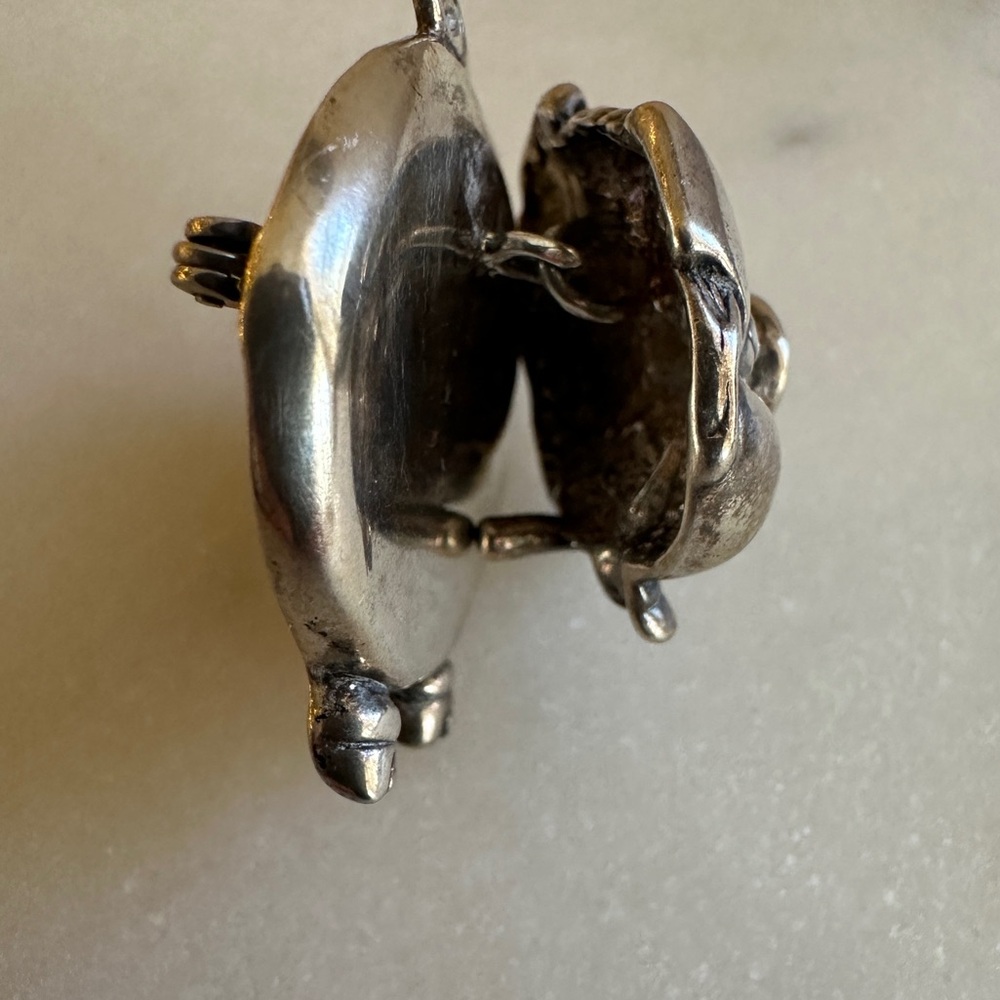 925 Silver Pig Brooch - Picture 2 of 4